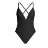 V-Wire Plunge Neck One-Piece Swimsuit