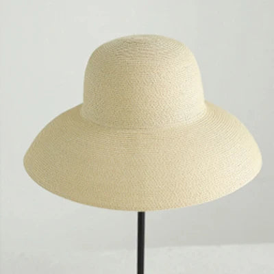 Big Eaves Handmade Summer Sun Hat Beige