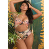 Plus Size Push Up One Piece Swimsuit