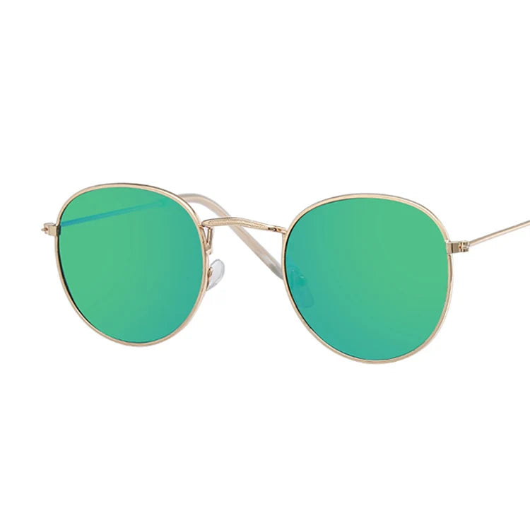 Retro Oval Mirror Sunglasses