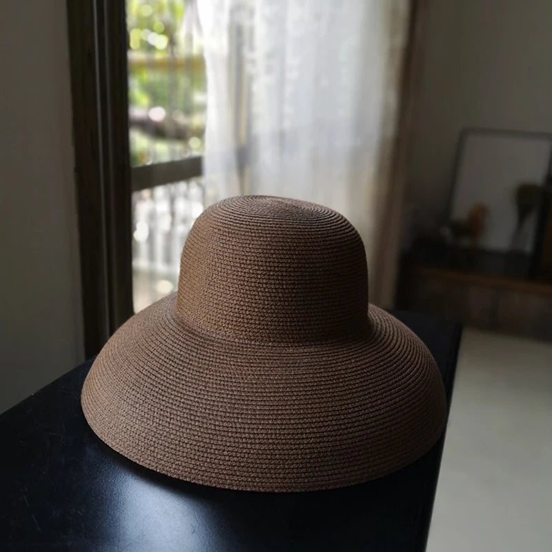 Big Eaves Handmade Summer Sun Hat Camel