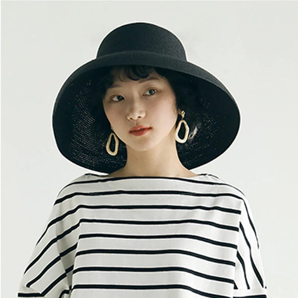 Big Eaves Handmade Summer Sun Hat Black