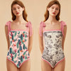 One Piece High Cut Swimwear