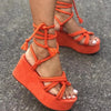 Comfy Gladiator Sandals Orange 