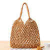 Knitted Rattan Large Capacity Handbag