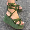 Comfy Gladiator Sandals Green