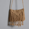 Fashion Woven Hollow Shoulder Crossbdoy Bag brown