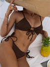 Brazilian Low waist Swimsuit brown