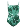 Ruched Tropical Strappy One-piece Swimsuit