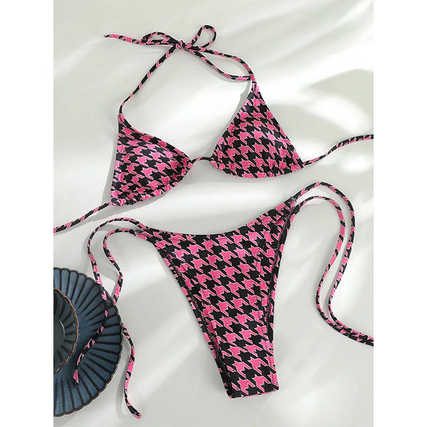 Triangle Cups Sexy String Swimsuit