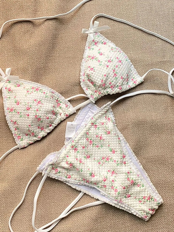 Triangle Cups Sexy String Swimsuit