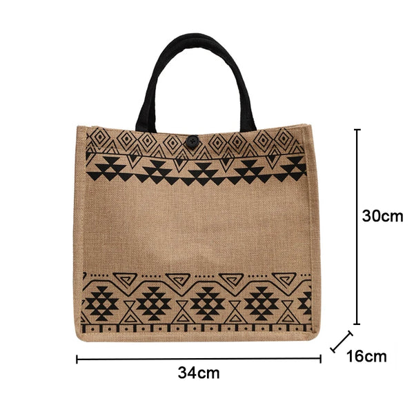 Large Capacity Tassel Straw Handbag