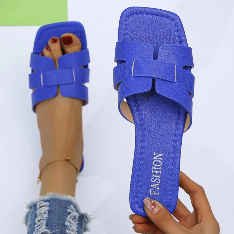 Casual Summer Slipper blue