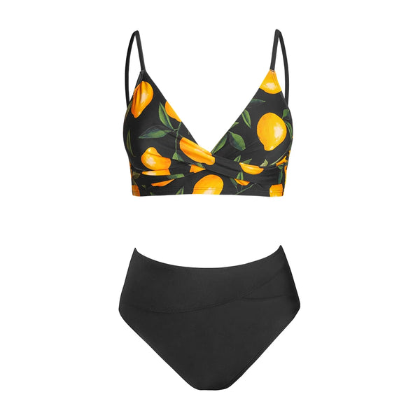 Sexy Twist Tank High-Waist Bikini Set