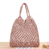 Knitted Rattan Large Capacity Handbag